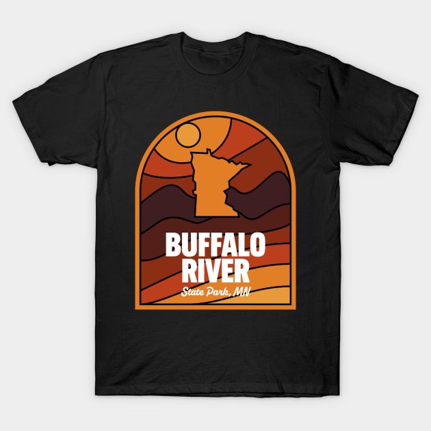 Buffalo River State Park Minnesota T-Shirt by HalpinDesign